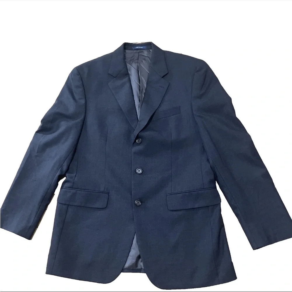 Lauren Ralph Lauren Blazer Men 39R Charcoal Suit Coat 3-Button Jacket Retro 39 R